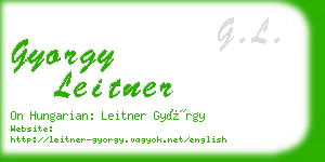 gyorgy leitner business card